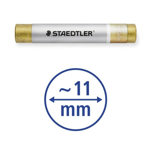 Staedtler Farveblyant Olie st - 6 metallic i assorteret farver - i papske